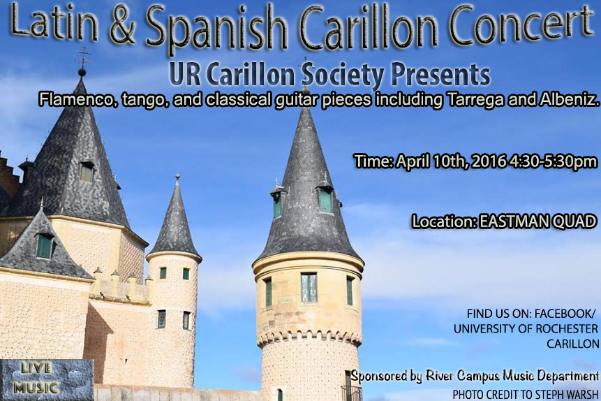 Latin and Spanish Carillon Concert Flyer